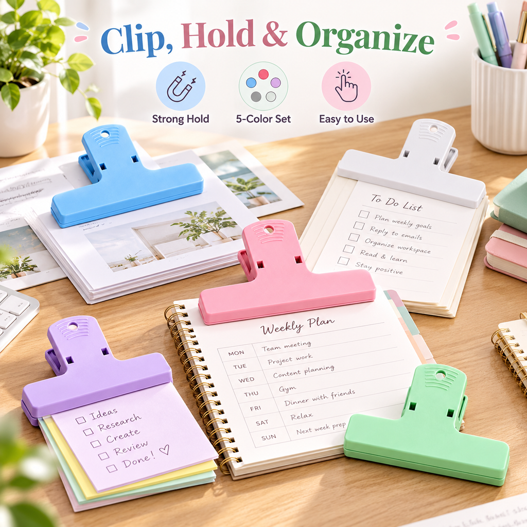 Magnetic Long-Tail Paper Clip Set