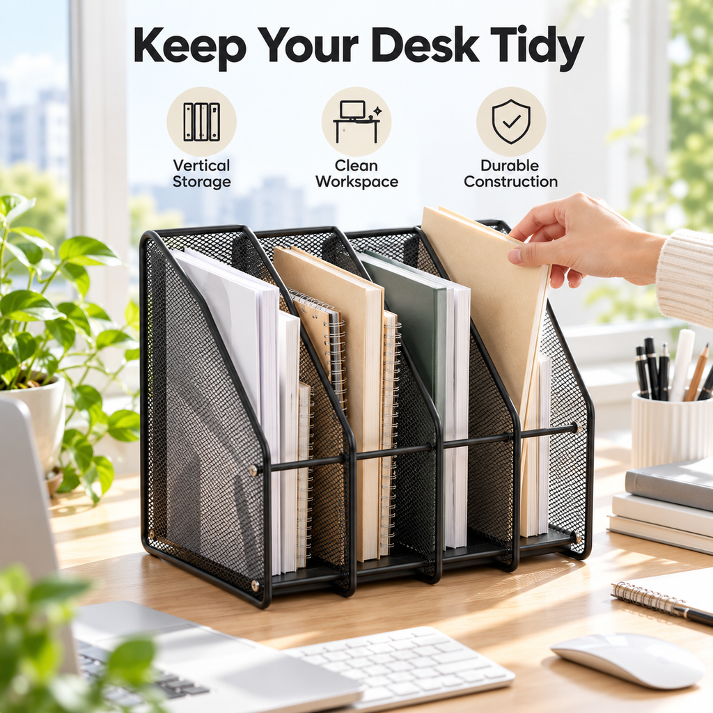 Metal Mesh File Organizer
