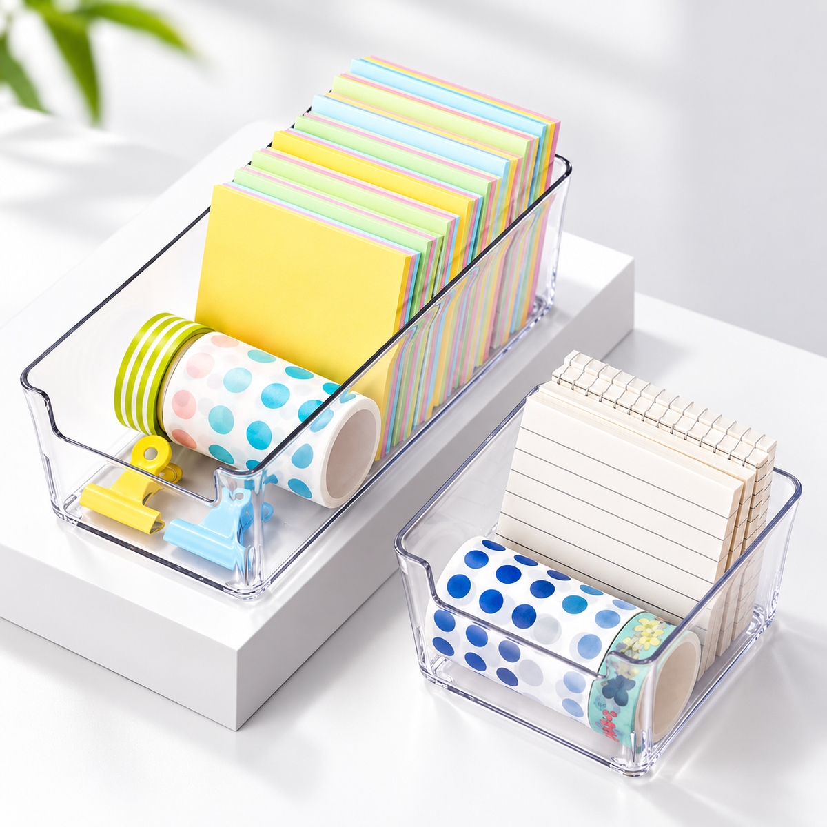 Transparent Sticky Note Organizer